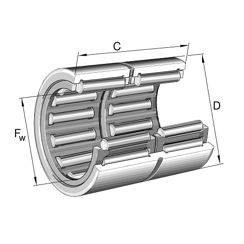 Image of INA Machined Type Needle Roller Bearing-RNA-69/32 - Roladex UK