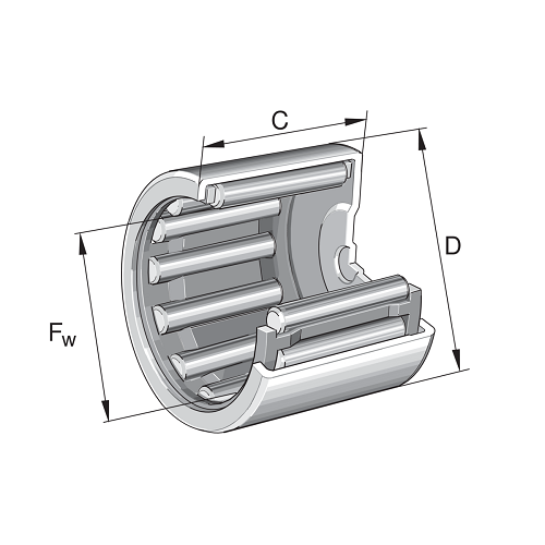 Image of INA Closed End Drawn Cup Needle Roller Bearing-BK-0609 - Roladex UK