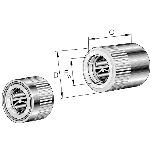 INA HFL-0606KFR Needle Clutch Bearing
