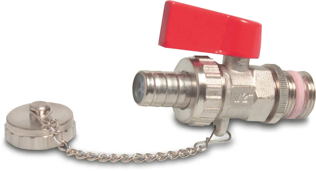 Profec And Drain Valve Brass Nickel Plated 1/2" x 12mm Male Thread x Hose Tail 6Bar | Profec | UK Supplier | Roladex