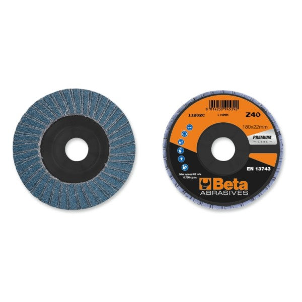 11202C 40-DOUBLE FLAP DISCS ZIRC. FL/PL