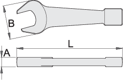 Unior | 620466 | Slogging open end wrench - 24mm