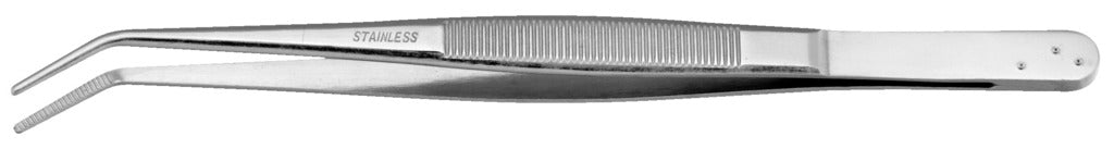 Unior | 619281 | Bent flat tweezers - 155mm