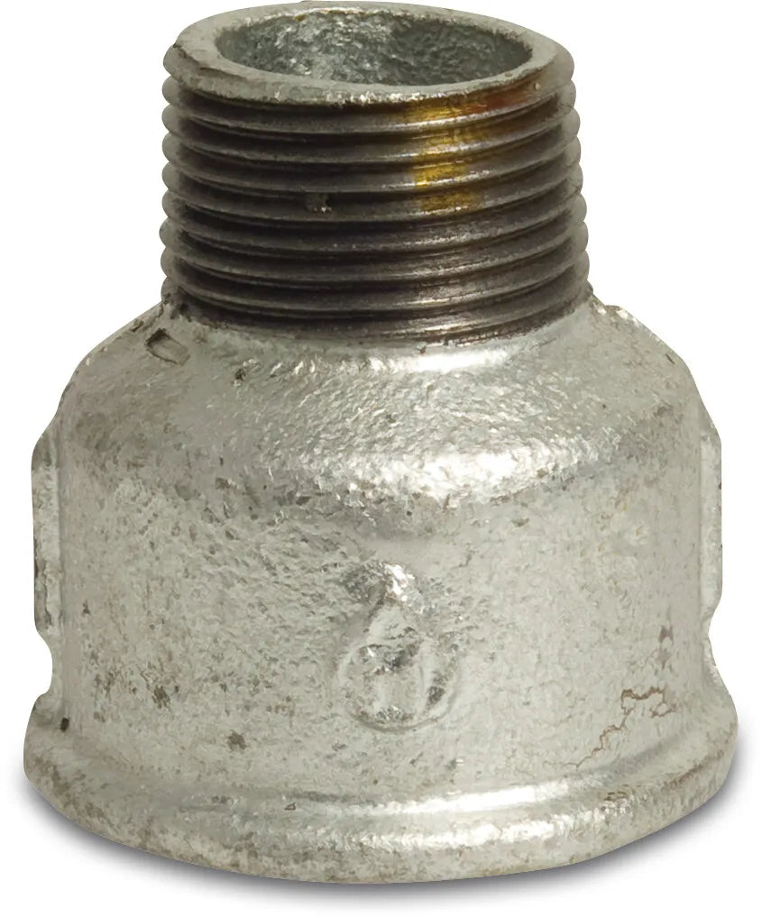Profec Reducer Socket Galvanised Cast Iron 1/2" x 3/8" Female Thread x Male Thread 25Bar | Profec | UK Supplier | Roladex