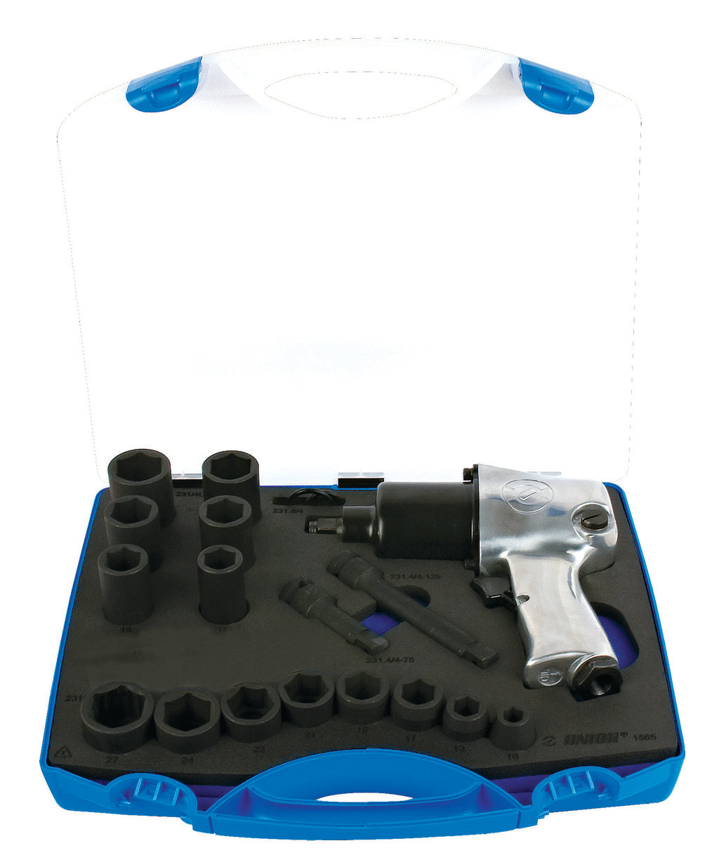 Unior | 615516 | Impact wrench and socket set 1/2" in plastic box - 10 - 27/19