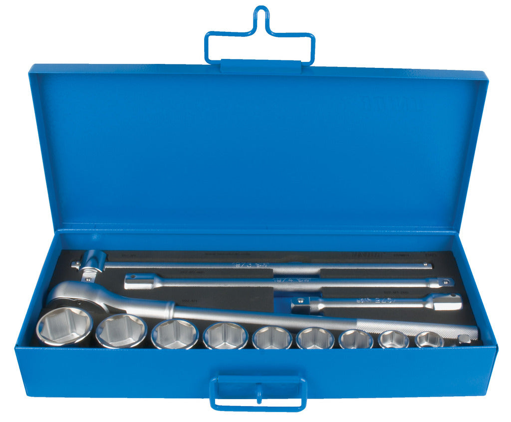Unior | 602742 | Socket set 3/4" in metal box - 22 - 46/14