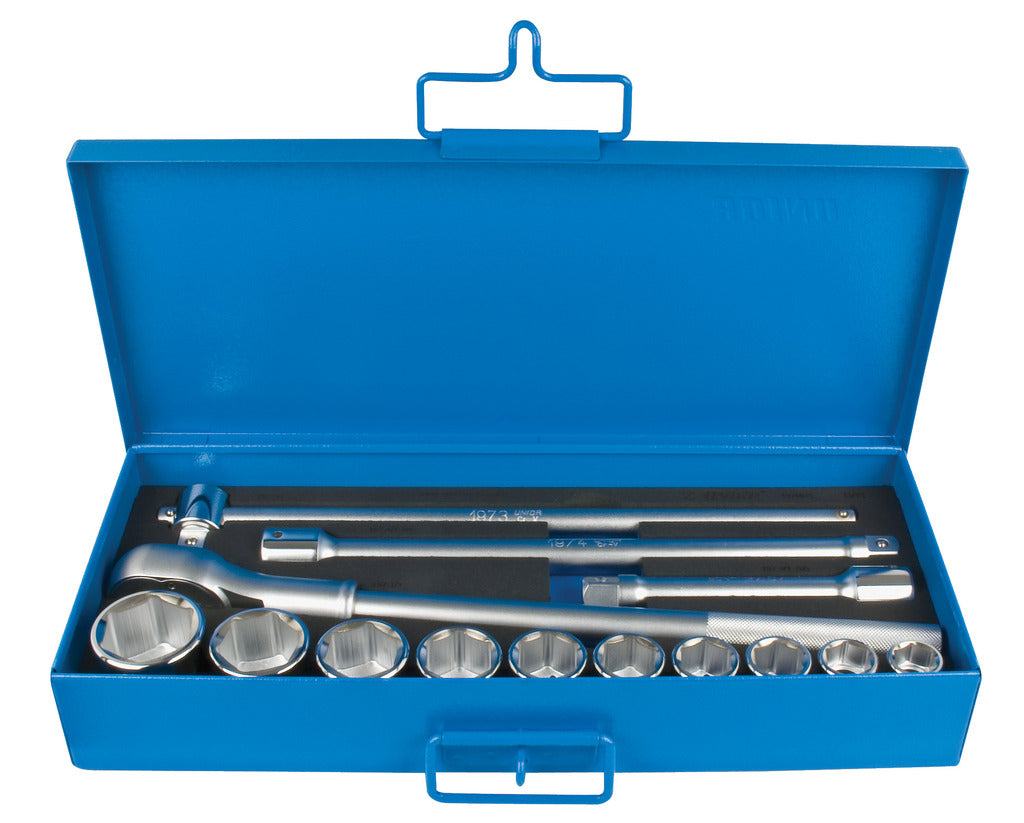 Unior | 600954 | Socket set 3/4" in metal box - 22 - 50/14