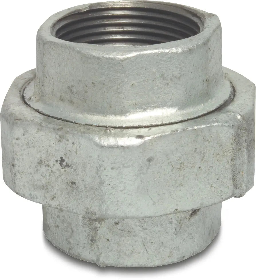 Profec Union Coupler Galvanised Cast Iron 1 1/4" Female Thread 25Bar Type Flat | Profec | UK Supplier | Roladex