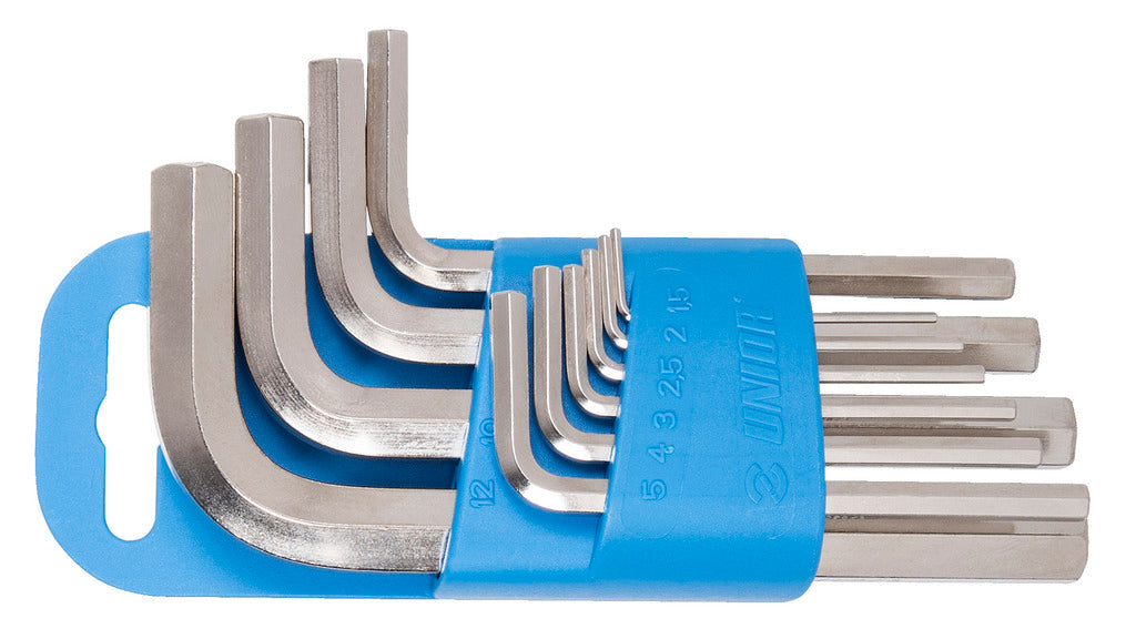 Unior | 617079 | Set of hex wrenches on plastic clip - 1.5 - 12/10