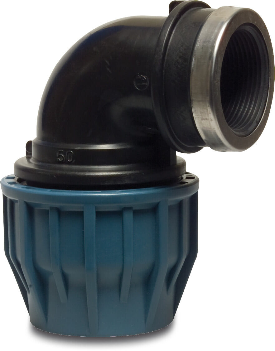 Jason Elbow 90° PP 25mm x 1/2" Compression Fitting x Female Thread 16Bar | Jason | UK Supplier | Roladex