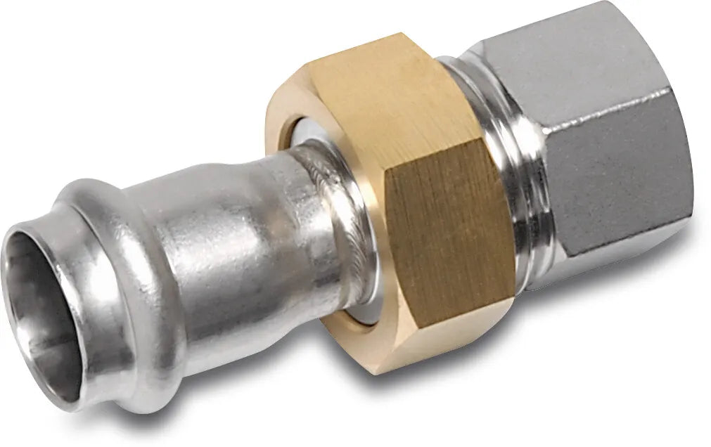 Bonfix Adaptor Stainless Steel 316L 1 1/2" x 42mm Female Thread x Press Fit | Bonfix | UK Supplier | Roladex