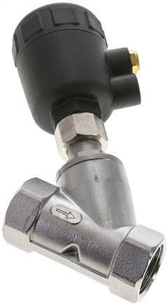 U 210 ESK E EMC angled poppet valve g 1",actuator: plastic, eco-line
