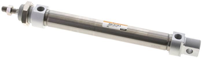 ZDM 20/125 E EMC iso 6432 cylinders, double acting, piston 20 mm, stroke 125 mm