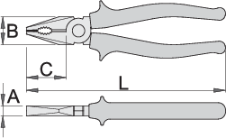 Unior Combination pliers, 200 – Roladex Industrial Ltd, www.roladex.co.uk