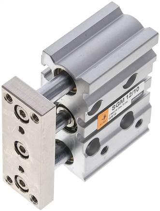 SGM 12/10 EMC guide cylinder, with slide bearing, pistons 12mm, stroke 10mm