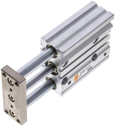 SGM 16/40 EMC guide cylinder, with slide bearing, pistons 16mm, stroke 40mm