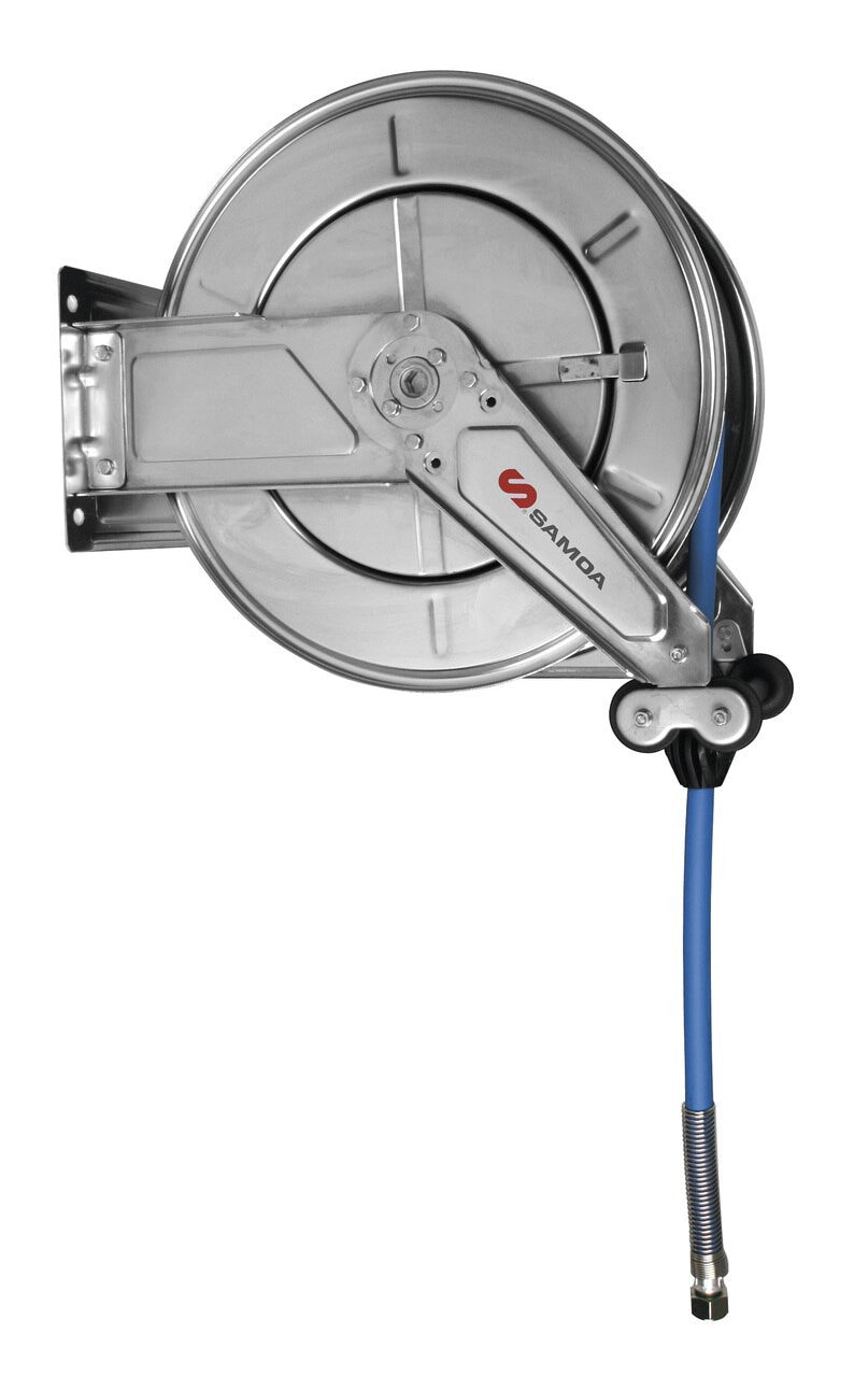 Product image of 503400 by Roladex rm-12ss stainless steel 20 mtr x 3/8" (hp air/water) hose reel
