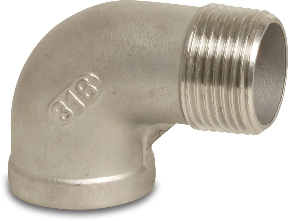 Profec Elbow 90° Stainless Steel 316 1/8" Female Thread x Male Thread 16Bar | Profec | UK Supplier | Roladex