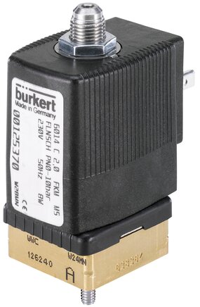 burkert 6014 3/2-way solenoid valve – brass – 1/16 inch" – 24v dc – 6014-c01,5ffmsfb01-5-024/dc-05
