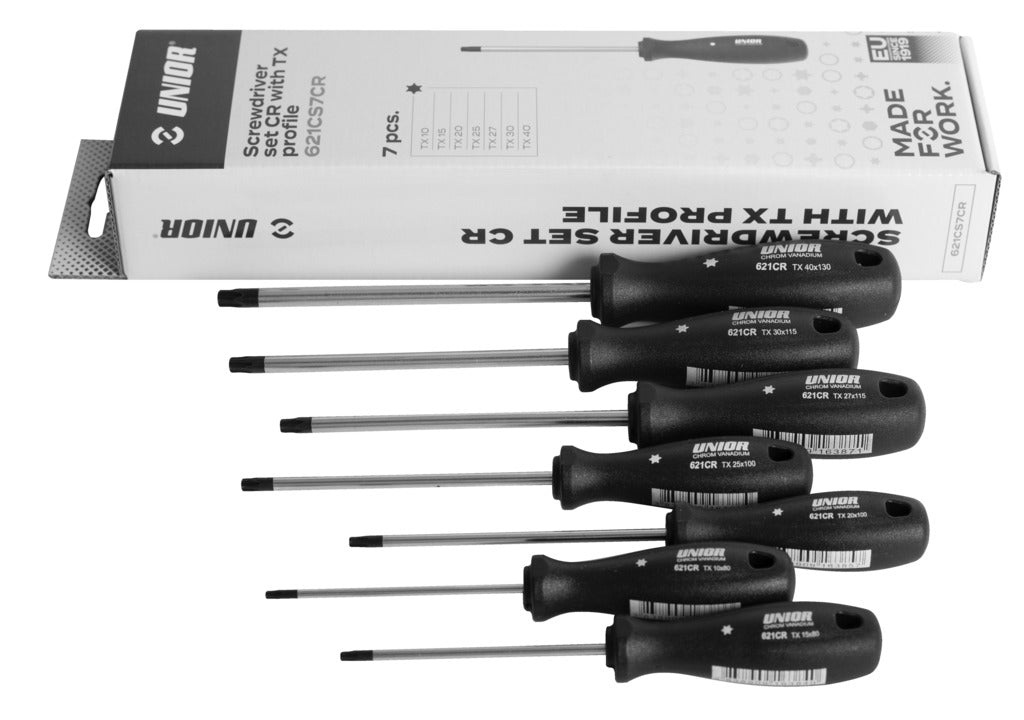 Unior | 617031 | Screwdriver set CR with TX profile - /7