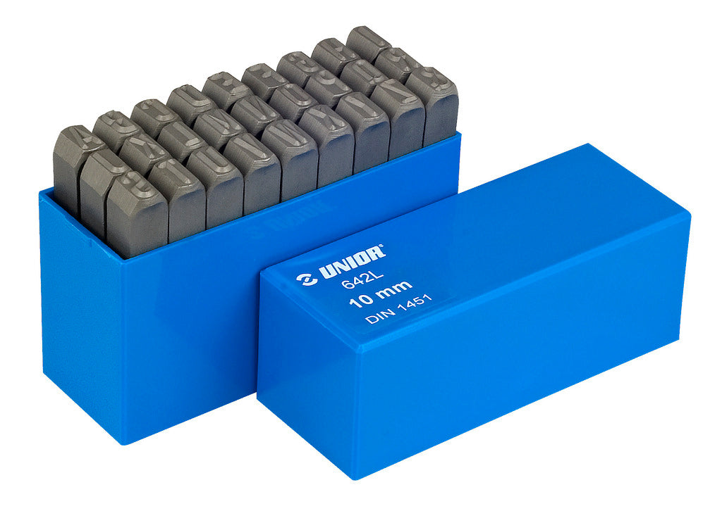 Unior | 620946 | Set of letter steel punches - 8mm