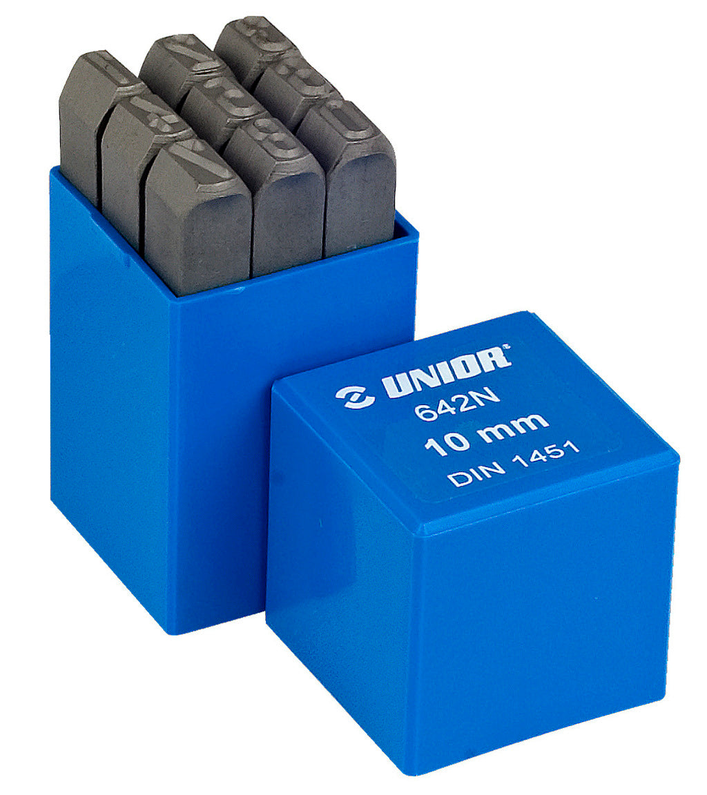 Unior | 620941 | Set of number steel punches - 6mm