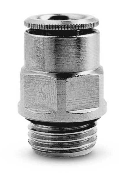 Image of 6512 6-1/8 - Push in fitting male stud 6mm tube 1/8 thread (Pack of 5) - Camozzi | Roladex UK