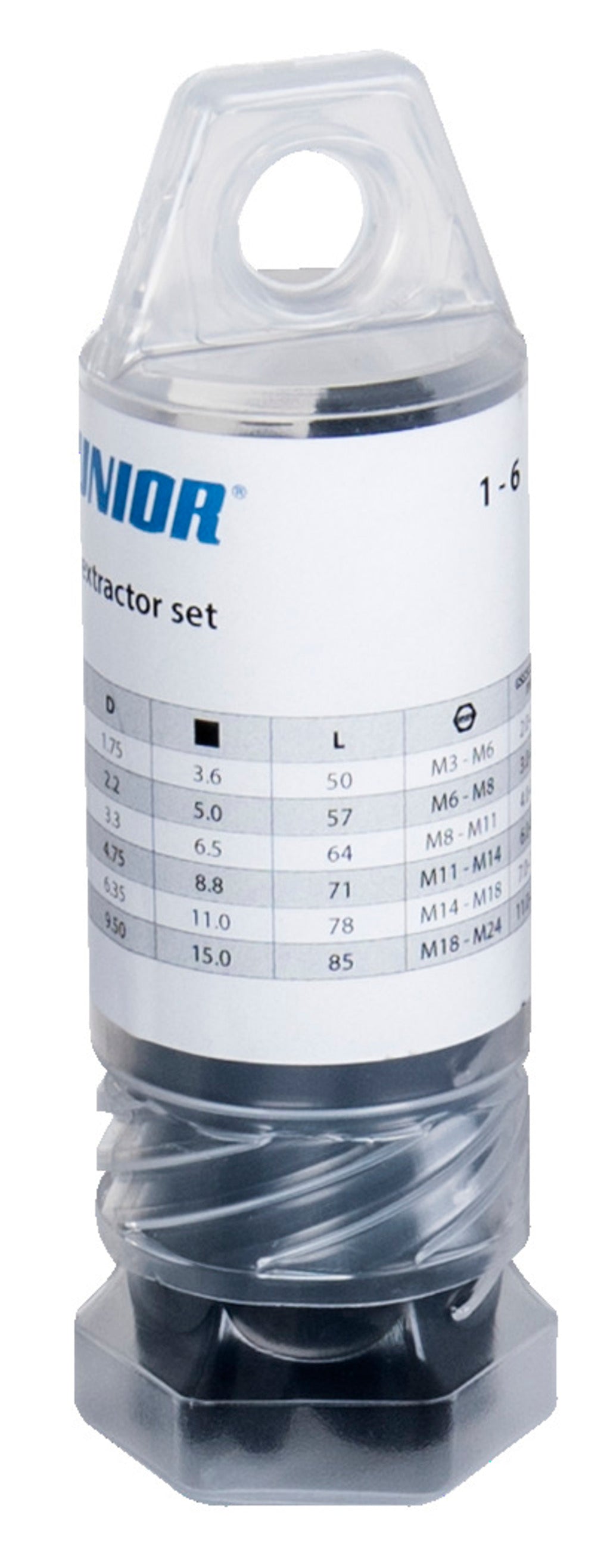 Unior | 616821 | Screw extractors set - 1-6