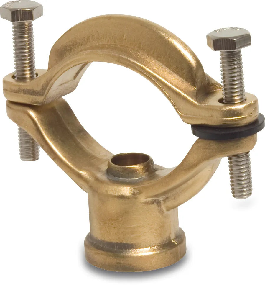 Profec Saddle Brass 1 1/4 -1 1/2" x 1/2" Clamp x Female Thread | Profec | UK Supplier | Roladex