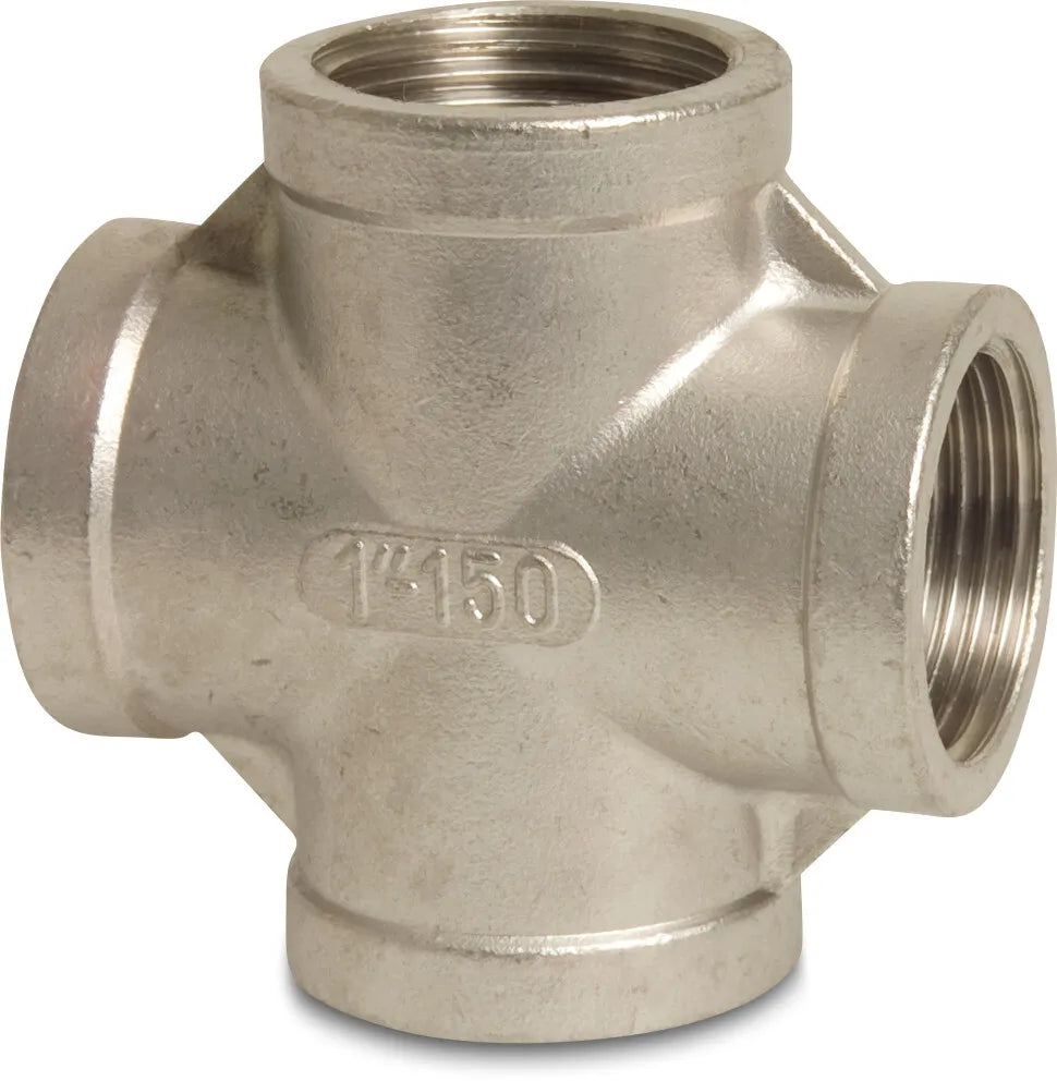 Profec Cross-Piece Stainless Steel 316 1 1/4" Female Thread 16Bar | Profec | UK Supplier | Roladex