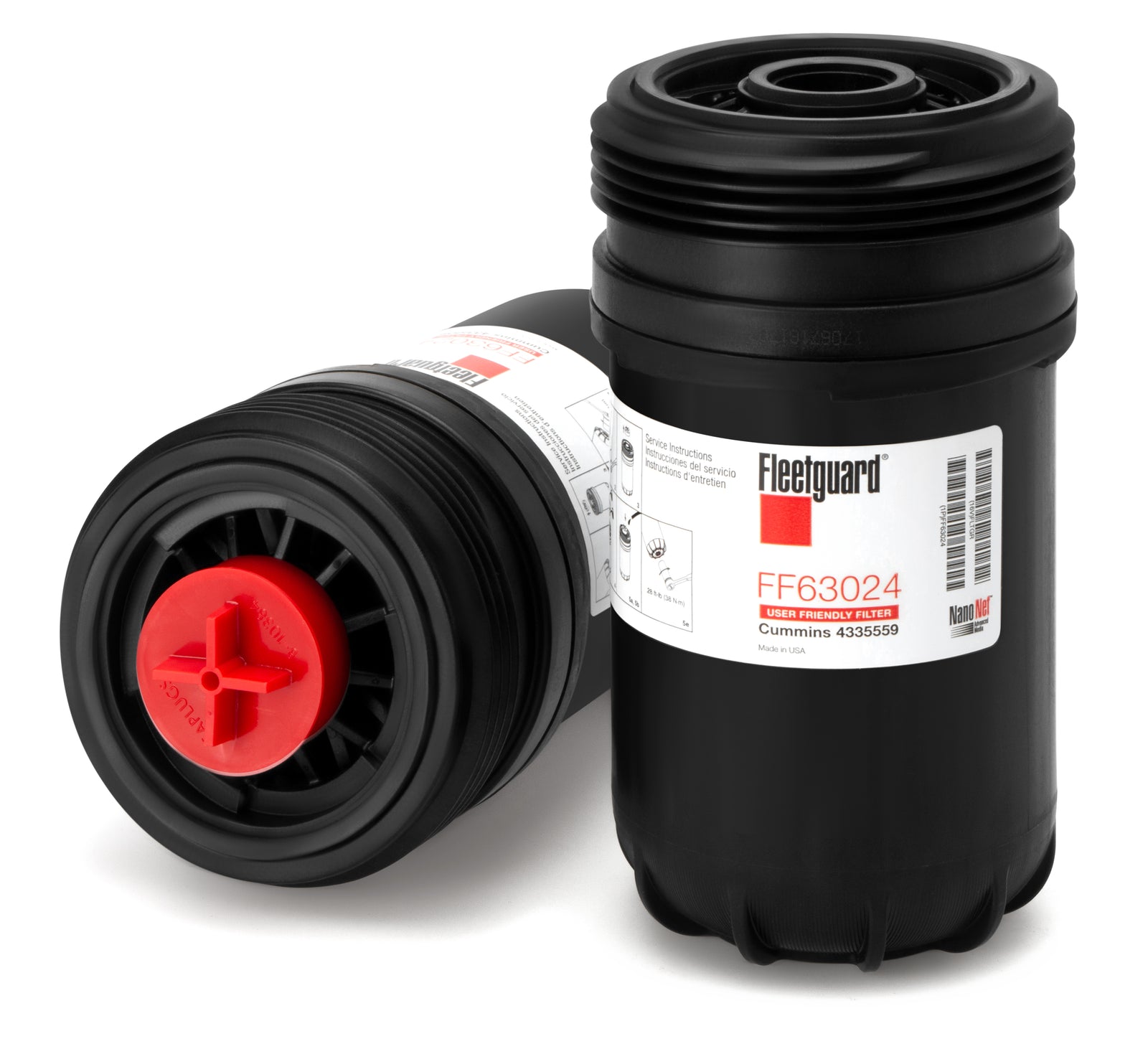 Fleetguard Nanonet Ff/Fws Cartridge Metal/Nonm FF63024
