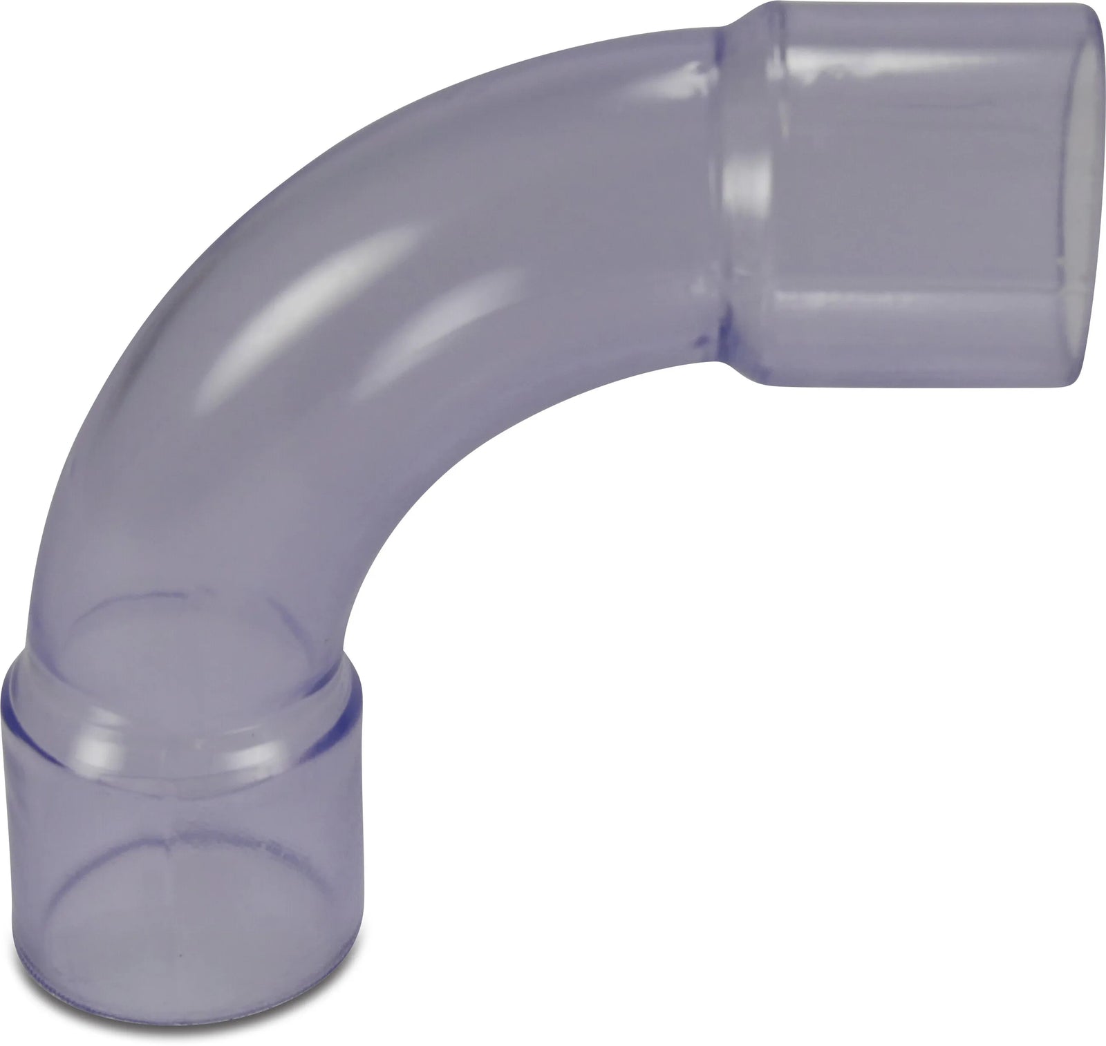 Profec Bend 90° Pvc-U 63mm Glue Socket 10Bar Transparent Type Made From Tubing | Profec | UK Supplier | Roladex