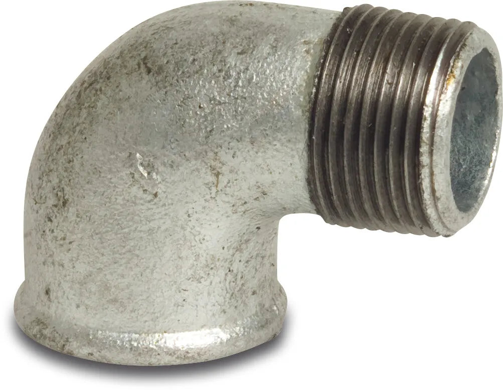 Profec Elbow 90° Galvanised Cast Iron 2" Female Thread x Male Thread 25Bar | Profec | UK Supplier | Roladex