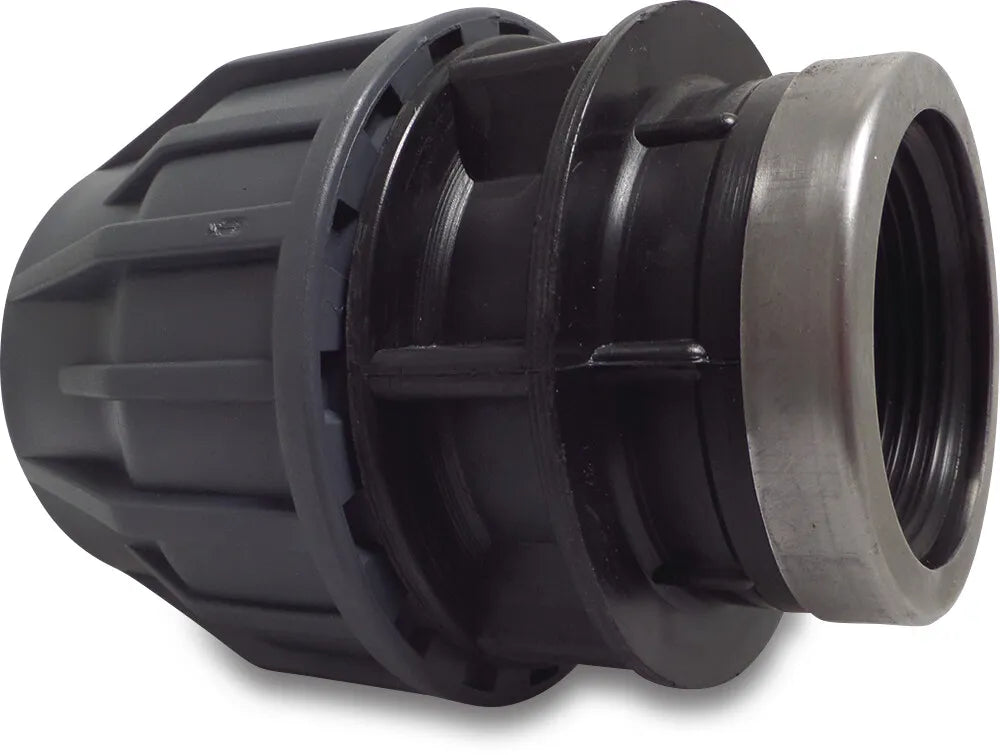 Jasonflex Socket PP 50mm x 1 1/2" Compression Fitting x Female Thread 16Bar Grey | Jasonflex | UK Supplier | Roladex