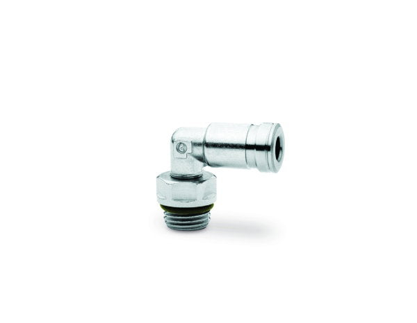 Image of H8522 14-3/8-V - Dual seal push in fitting swivel elbow 14mm tube 3/8 thread (Pack of 5) - Camozzi | Roladex UK