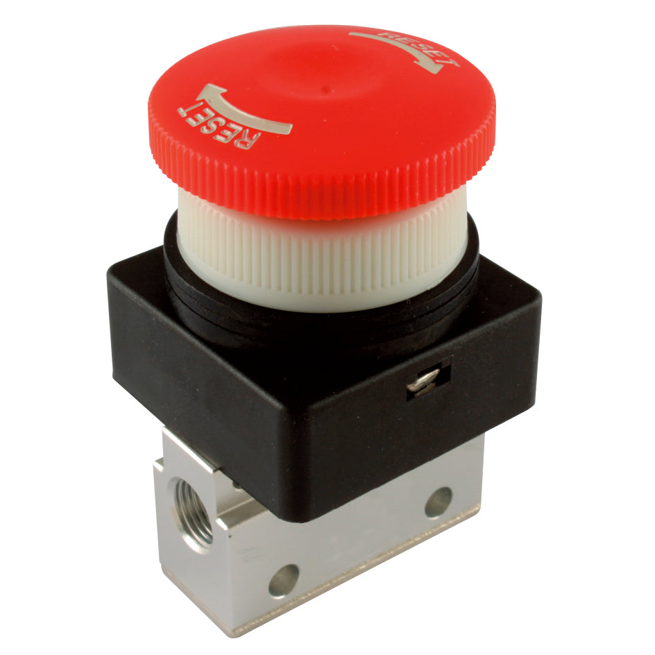 FT Pro K3M3PL-05-R - M5 3/2 Micro Palm Button Latching Valve