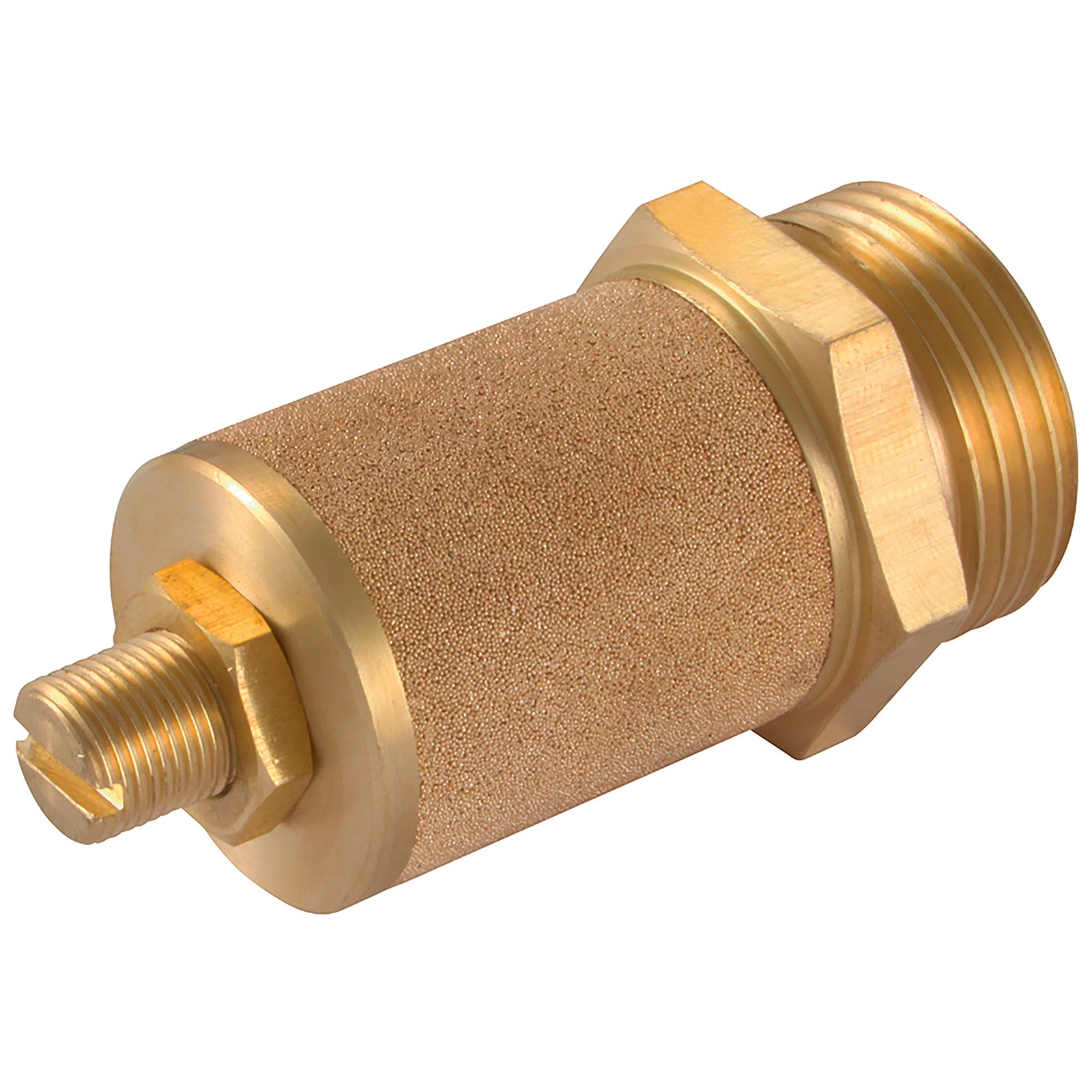 FT Pro '12092100 - 1/2" Adjust Brass Restraighticting Silencer