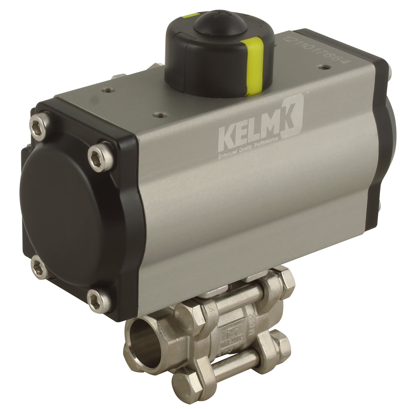 FT Pro 2184-0076 - 3/8" S.Weld Ss 3 Pc Sa Alum Actu B.Valve