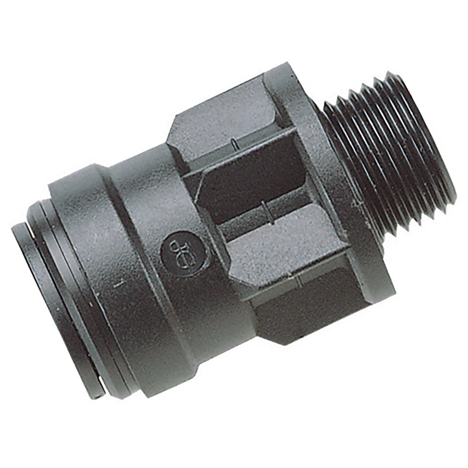 John Guest PM011214E - 12mm OD X 1/2" BSPP Male Straight Adaptor