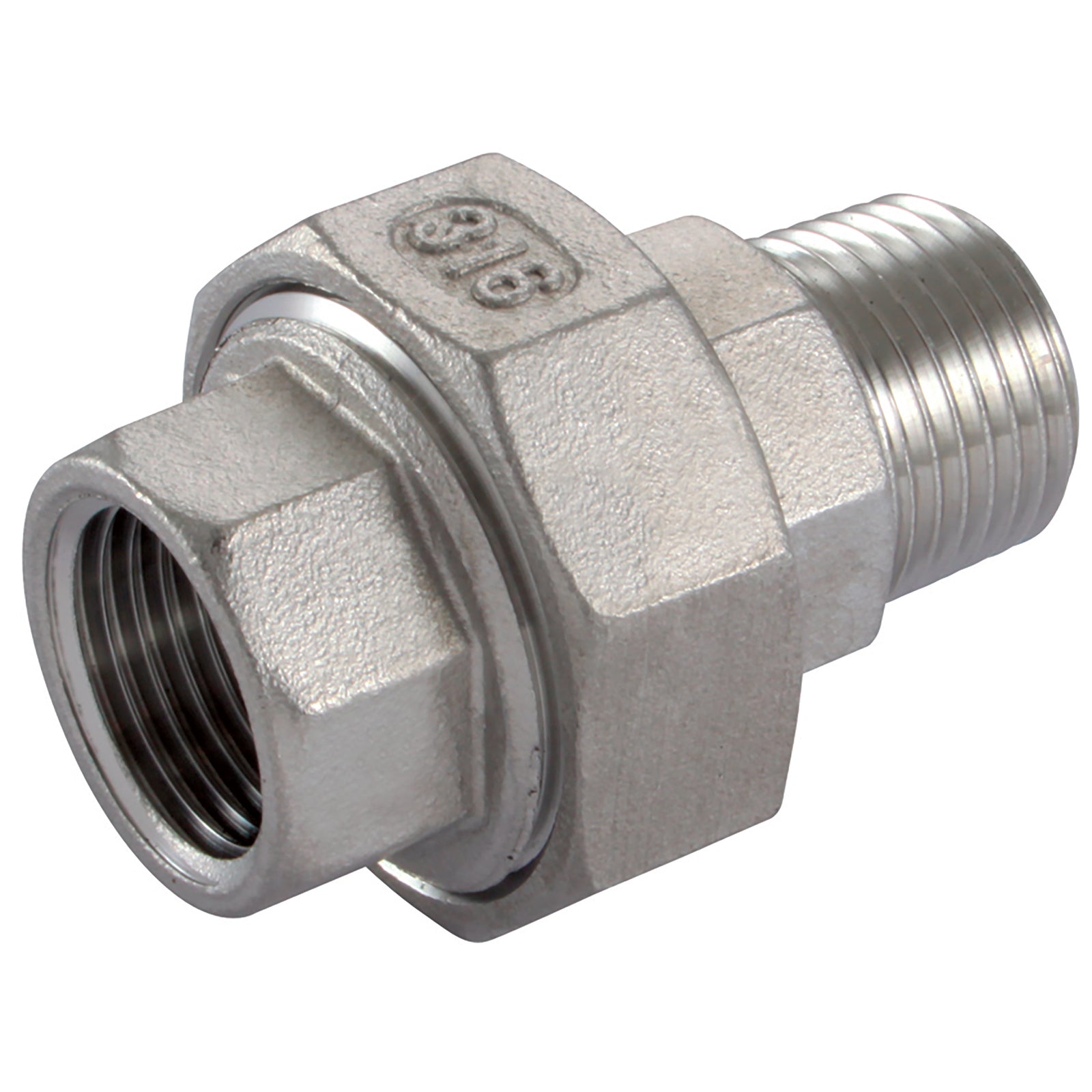 Haitima MFU-2 - 2" BSP/T Fem/Male Hex Union 316