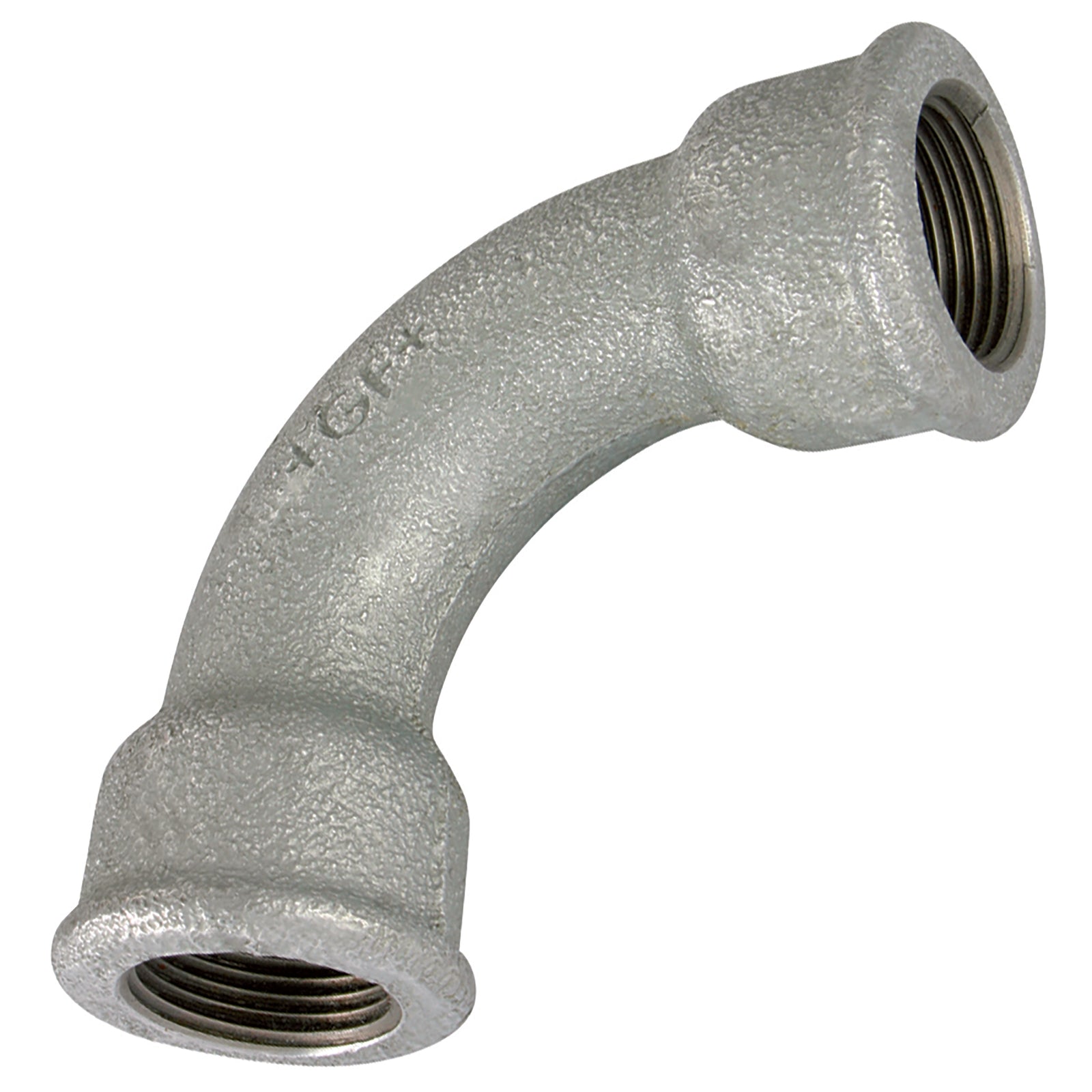 GF GF2-114 - 1.1/4"BSPP Fem/Fem Long Bend Galvanised 2G
