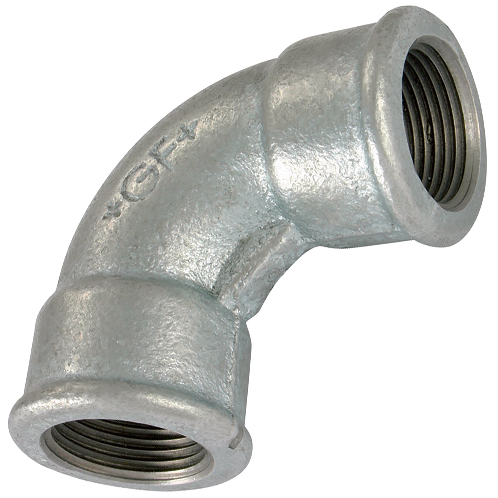 GF GF2A-212 - 2.1/2"BSPP Fem/Fem Short Bend Galvanised 2Ag