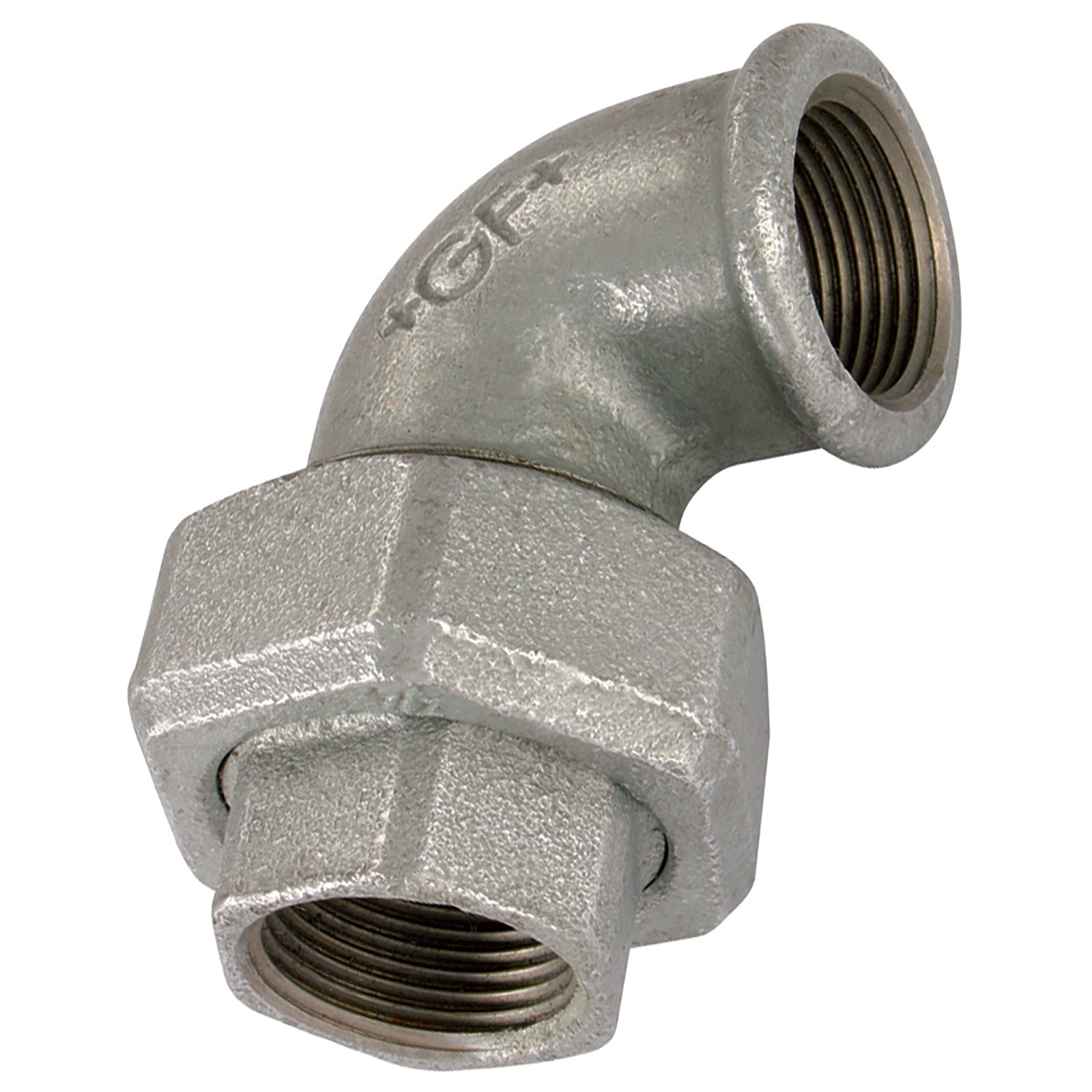 GF GF96-1 - 1" BSP Fem T/Seat Union 90 Galvanised 96G