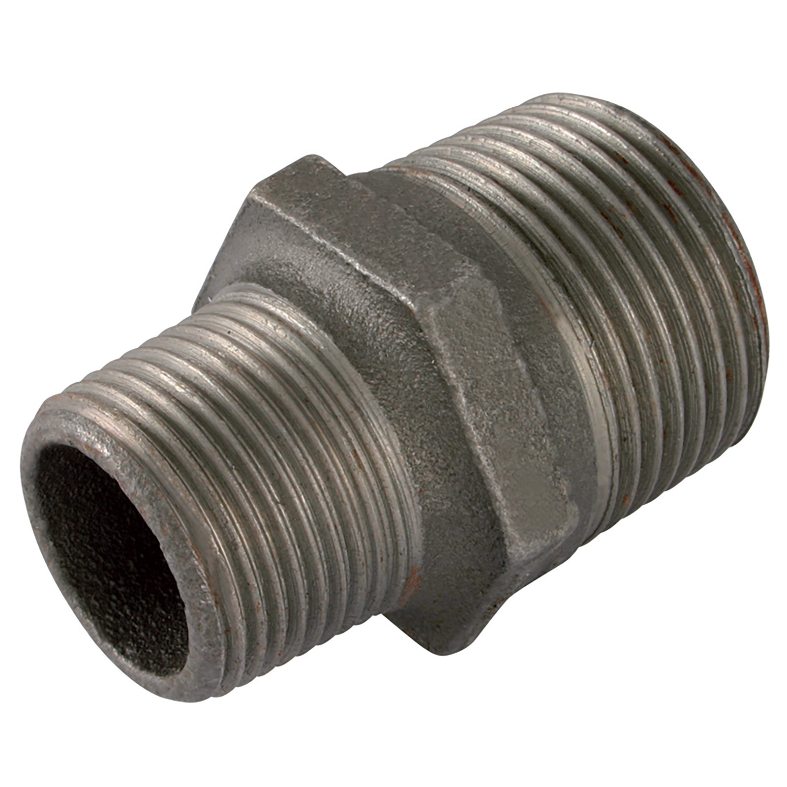 GF GF245-12-38N - 1/2"X3/8" BSPTm Hex Nipple Black 245