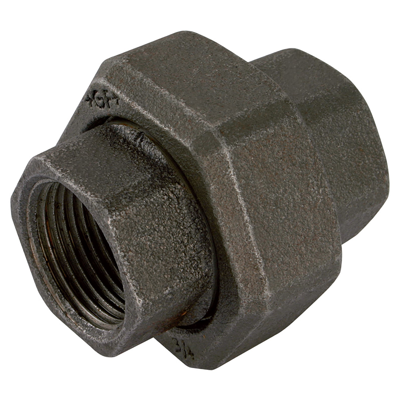 GF GF330-34N - 3/4" BSPP Fem F/Seat Union Black 330