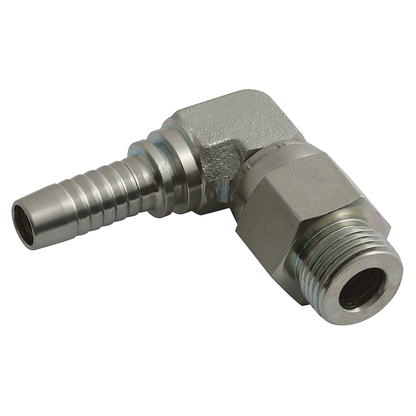 FT Pro SAE089008CF - 3/4" Sae Male O-Ring Boss X Hose Tail 90° Elbow