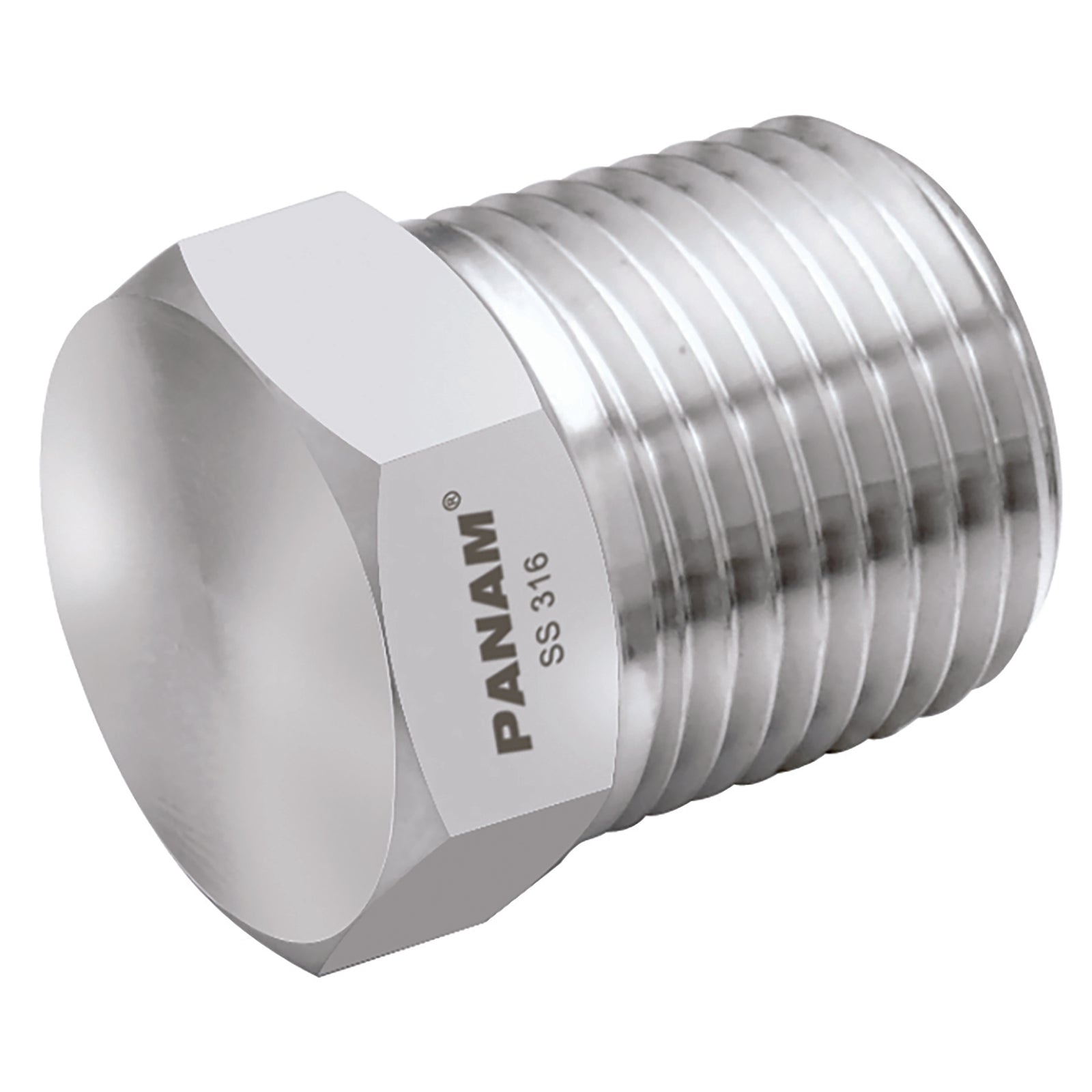 Panam PP-06 - 3/8" Npt Male 316 Pipe Plug