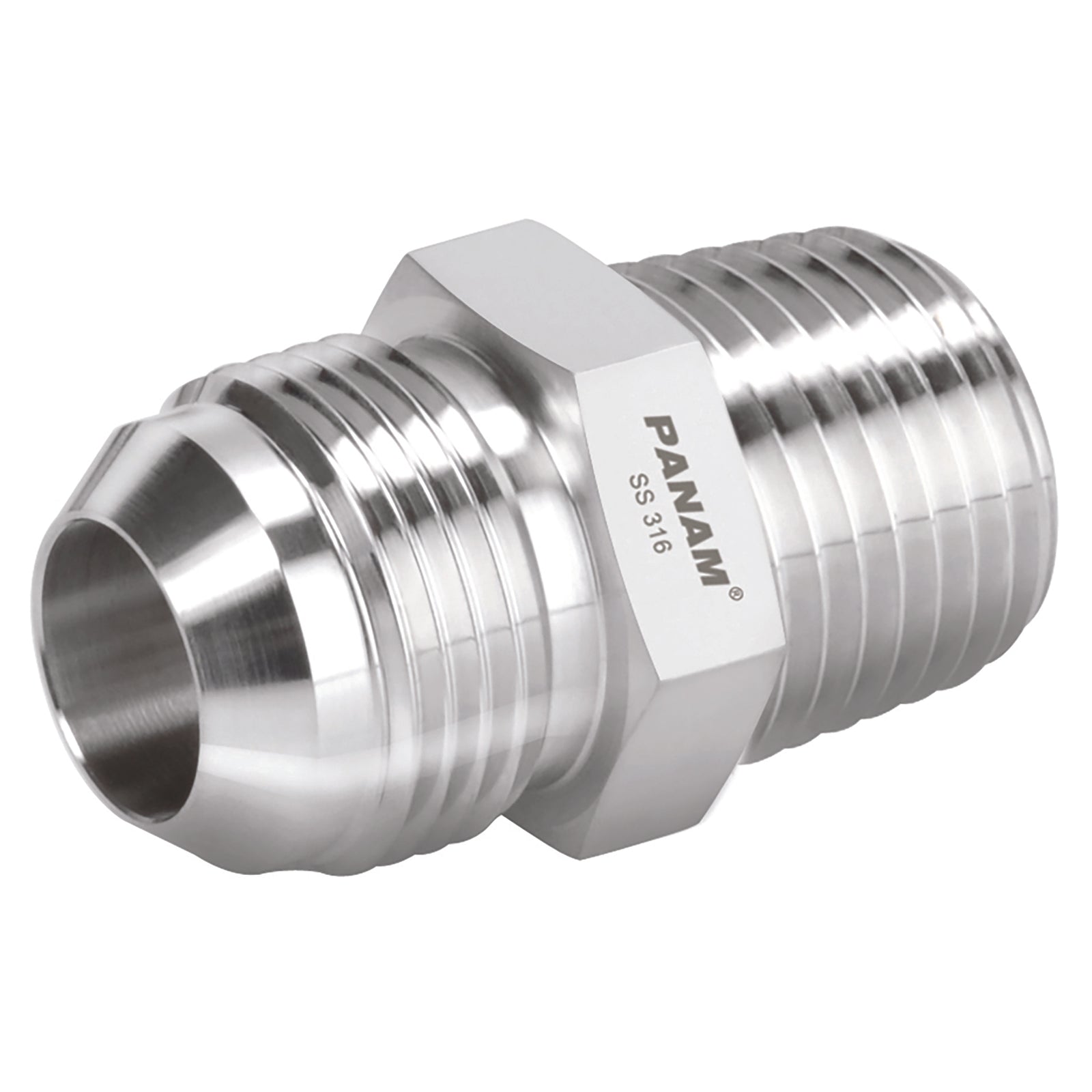 Panam 214BM16N12 - M.Stud Coup 37° Jic 16mm Nptf 1/2"