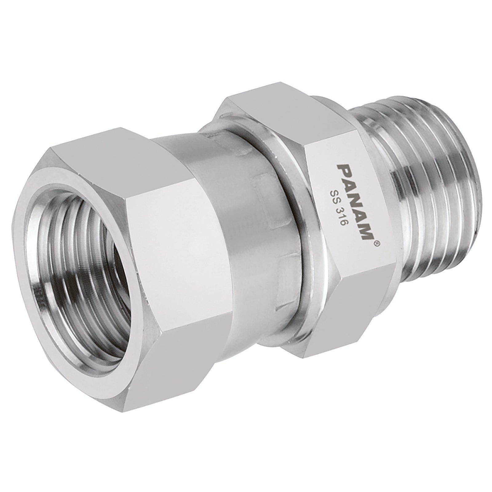 Panam 273M10G14 - 1/4" BSP X 9/16"-18 Unf Male/Female
