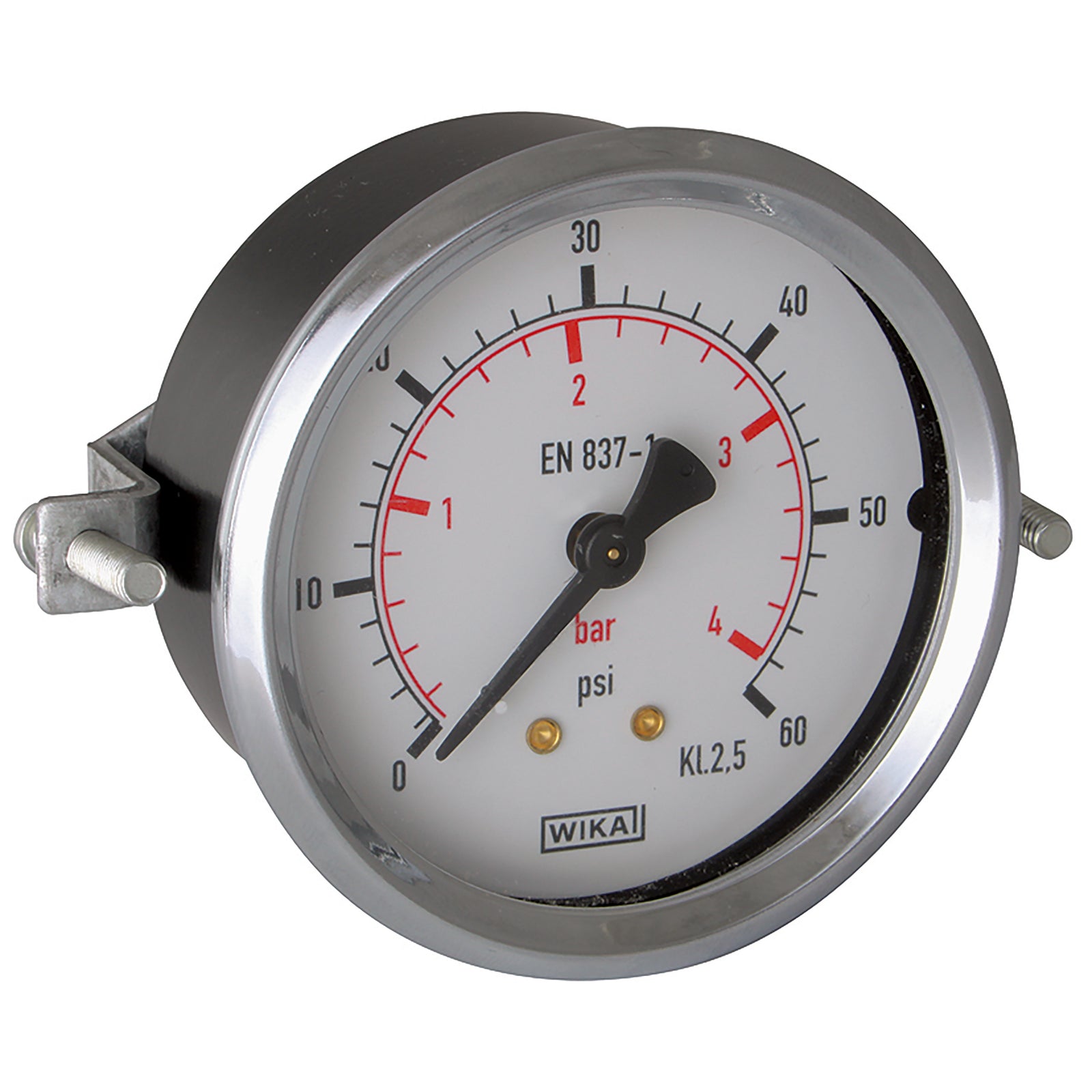 Wika WG63-14FPM-1BAR - 0-1Bar 63mm Dia F.Mount 1/4" BSP Rear